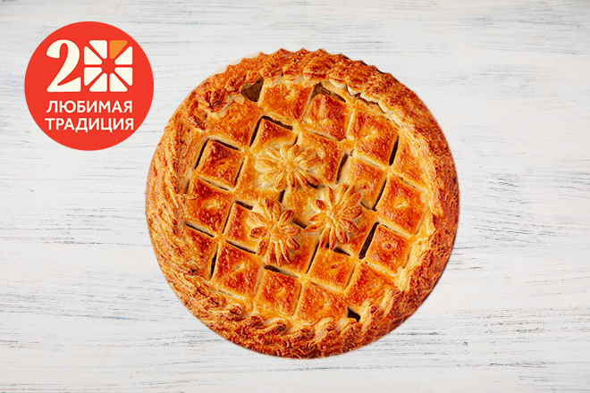  Пирог с сулугуни, баклажаном и томатами в Пироговом Дворике