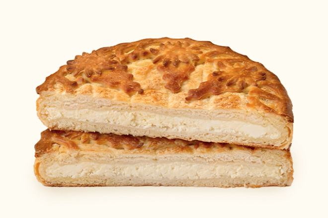 Слоеный пирог с творогом в Пироговом Дворике