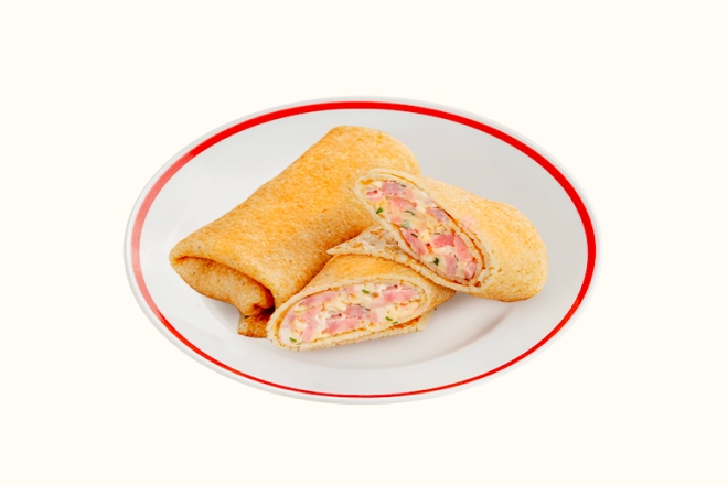 Блины с ветчиной и сыром в Пироговом Дворике