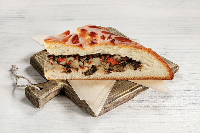 Пирог постный с картофелем и грибами в Пироговом Дворике