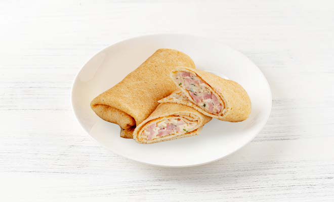 Блины с ветчиной и сыром в Пироговом Дворике