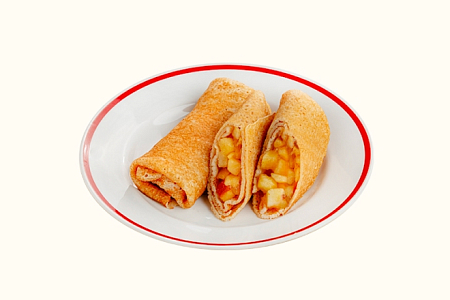 Блины с яблоком и корицей в Пироговом Дворике