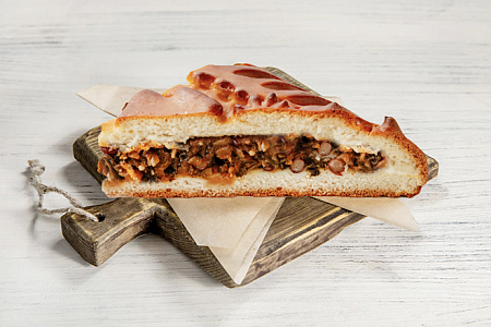 Пирог постный с капустой и грибами в Пироговом Дворике