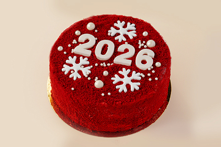 Торт красный бархат "Новогодний" в Пироговом Дворике