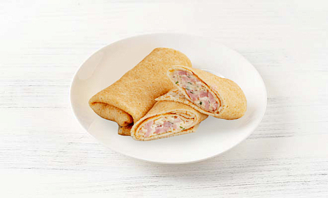 Блины с ветчиной и сыром в Пироговом Дворике